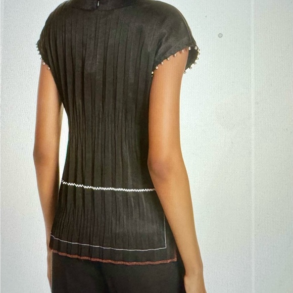 Helmut Lang Crinkle pleated top - Picture 9 of 12